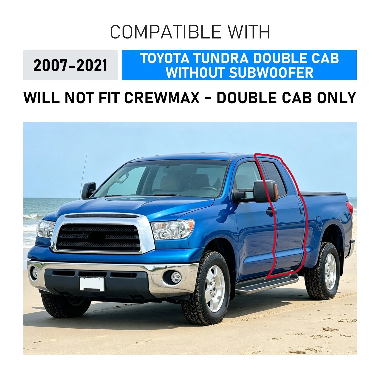 Under Seat Storage Box for Toyota Tundra Double Cab (2007–2021)