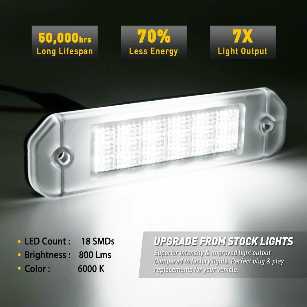 AUXITO LED License Plate Lamp for Honda Civic 2 Door Coupe (1992–2000)