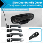 Set of 4 Side Door Handle Covers for Mitsubishi Triton L200 (2023–2025) Carbon Fiber