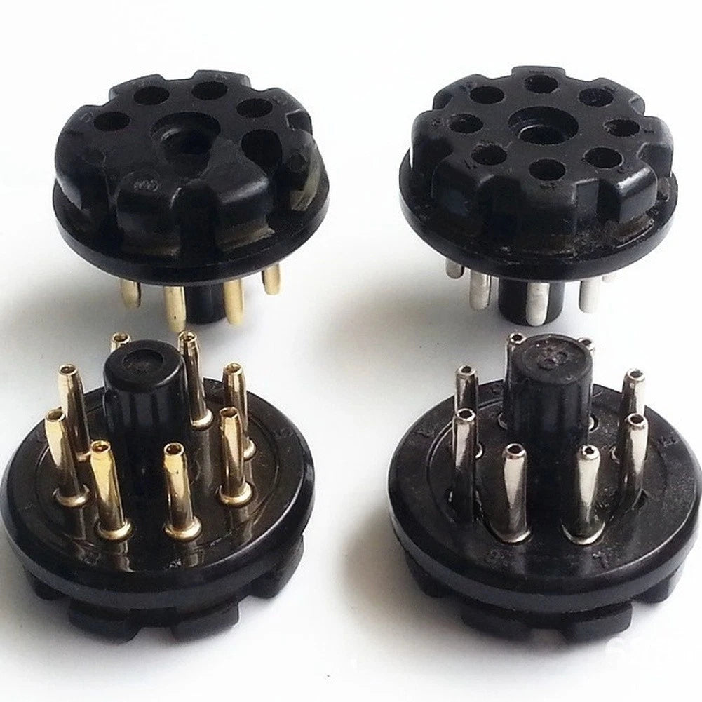 Set of 2 Bakelite Tube Sockets for KT66 KT88 6SL7 6SN7 (Standard Size)