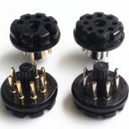 Set of 2 Bakelite Tube Sockets for KT66 KT88 6SL7 6SN7 (Standard Size)