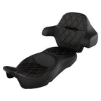 Seat Backrest Pad for Harley Touring Road Glide (2014–2023) Black