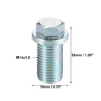M14x1.5 Engine Oil Drain Plug Set with Washer for Mercedes-Benz (A-Class)