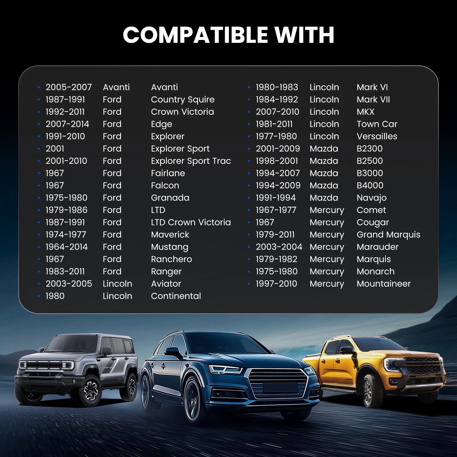 2" Hubcentric Wheel Spacers for Ford Ranger & Explorer (1/2" x 20) (1990–2024)