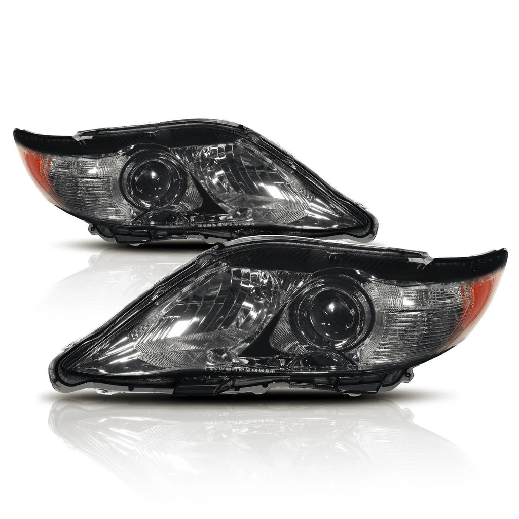 Projector Headlight Set for Toyota Camry (2010–2011) - Smoked Housing, Amber Signal