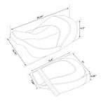 Driver & Passenger Seats for Harley Touring Street Glide (2009–2023)
