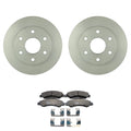 Set of 2 Bosch QuietCast Front Rotors & TRW Pro Metallic Pads for Sierra 1500