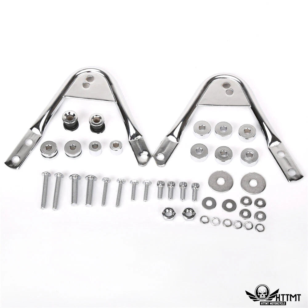 Chrome Skull Detachable Luggage Rack for Harley Touring (1997–2008)