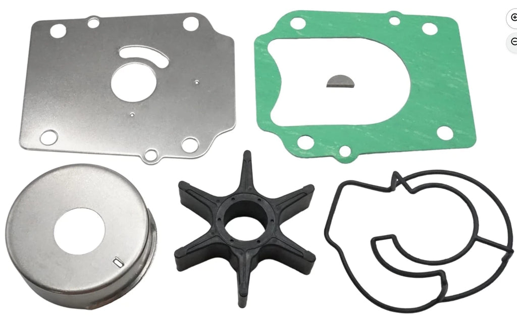 Outboard Water Pump Impeller & Plate for Suzuki 4-S (17461-87E12, 17471-87L00)