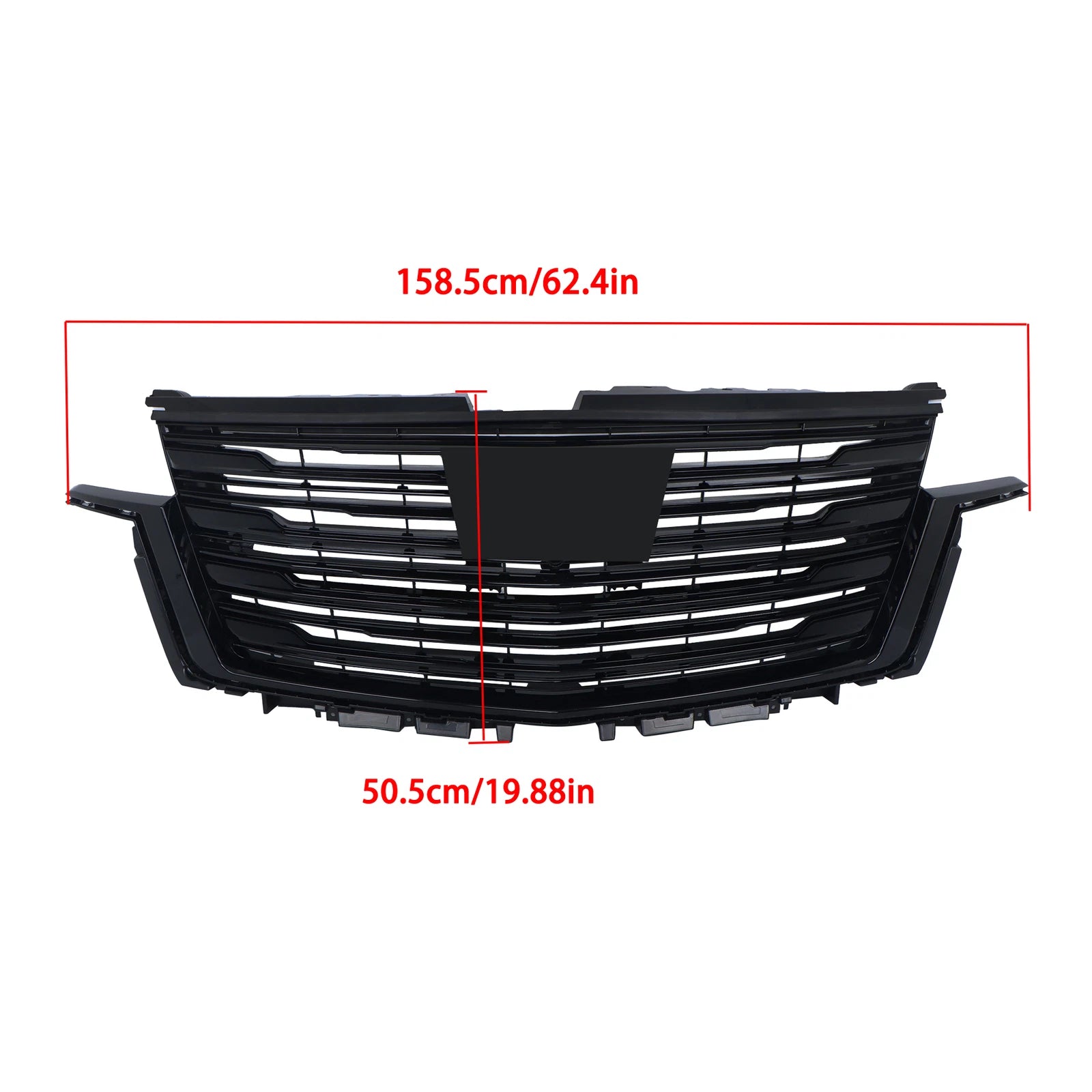 Gloss Black Front Bumper Upper Grille for Cadillac Escalade (2021-2023)