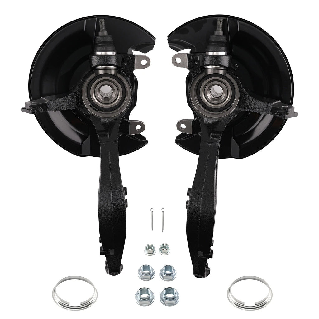 Front Wheel Bearing Hub w/ Knuckle Pair for Honda Accord 2003–2007 2.4L