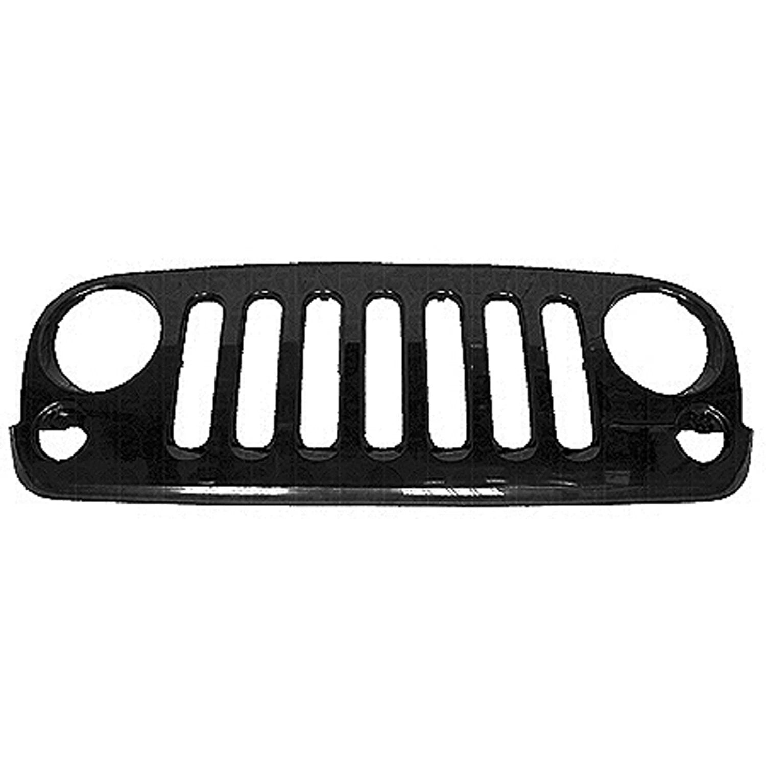 Replacement Black Ready to Paint Plastic Grille w/o Trim Rings