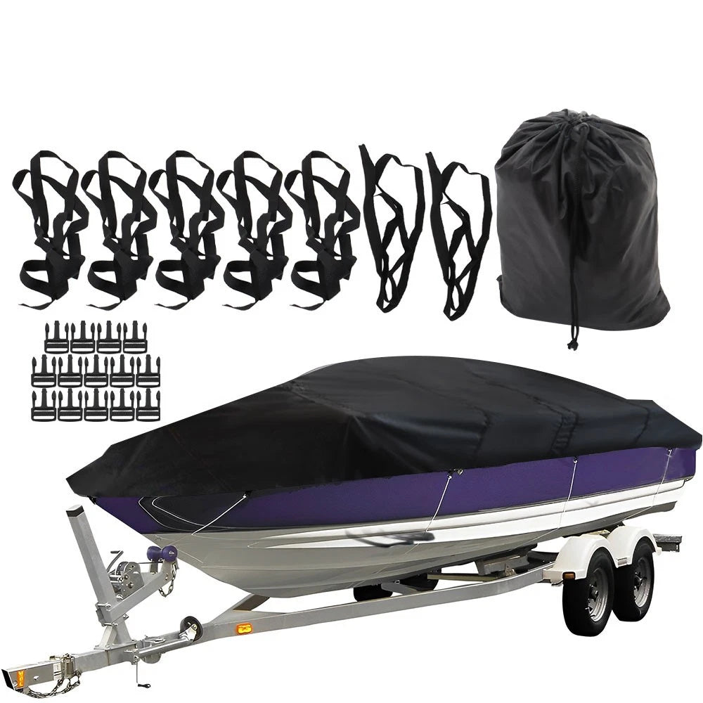 Boat Cover for Jon Boat (up to 12ft, 210D, Trailerable)