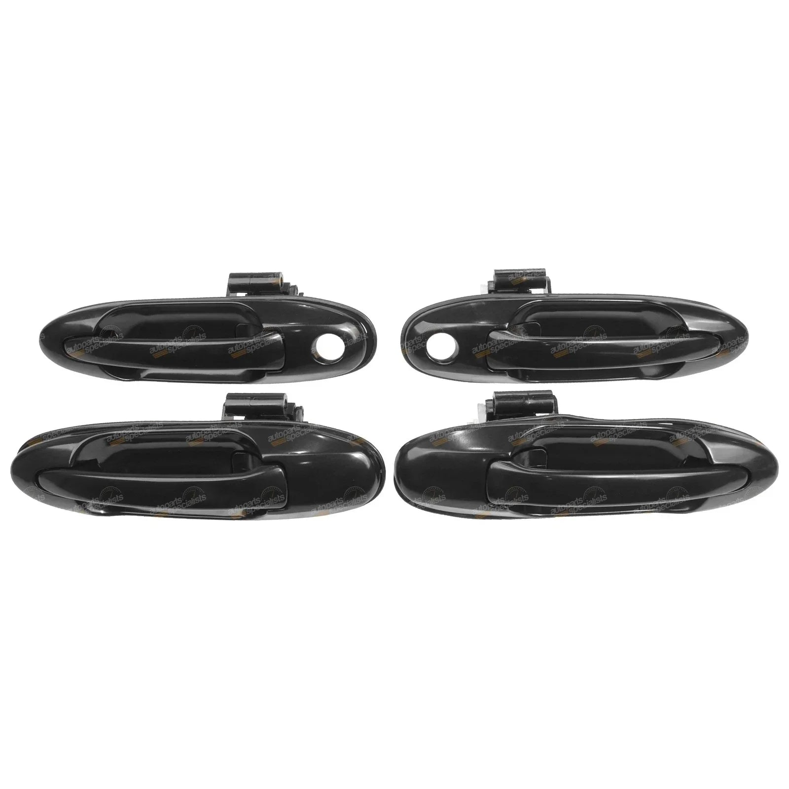 Black Front & Rear Outer Door Handles for Toyota FZJ105 HDJ100 HZJ105 UZJ100