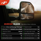 Pair Manual Mirror Glass for Ford F-150 (2007-2014)