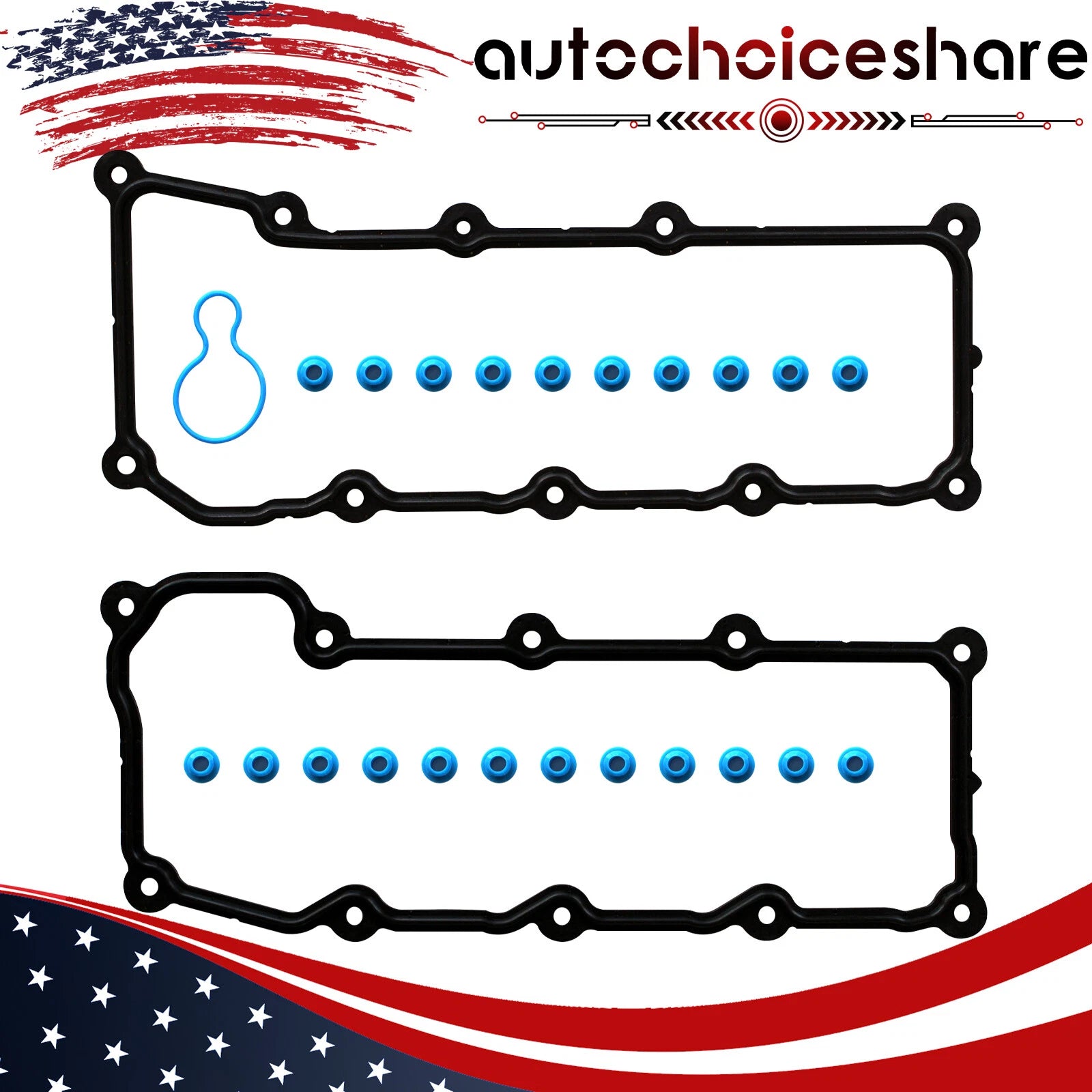 Valve Cover Gasket with Grommet for Dodge Ram 1500 Jeep Grand Cherokee (2002–2005)