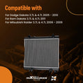 Car Radiator for Dodge Dakota, Mitsubishi Raider 3.7L 4.7L (2005–2010) MI3010212