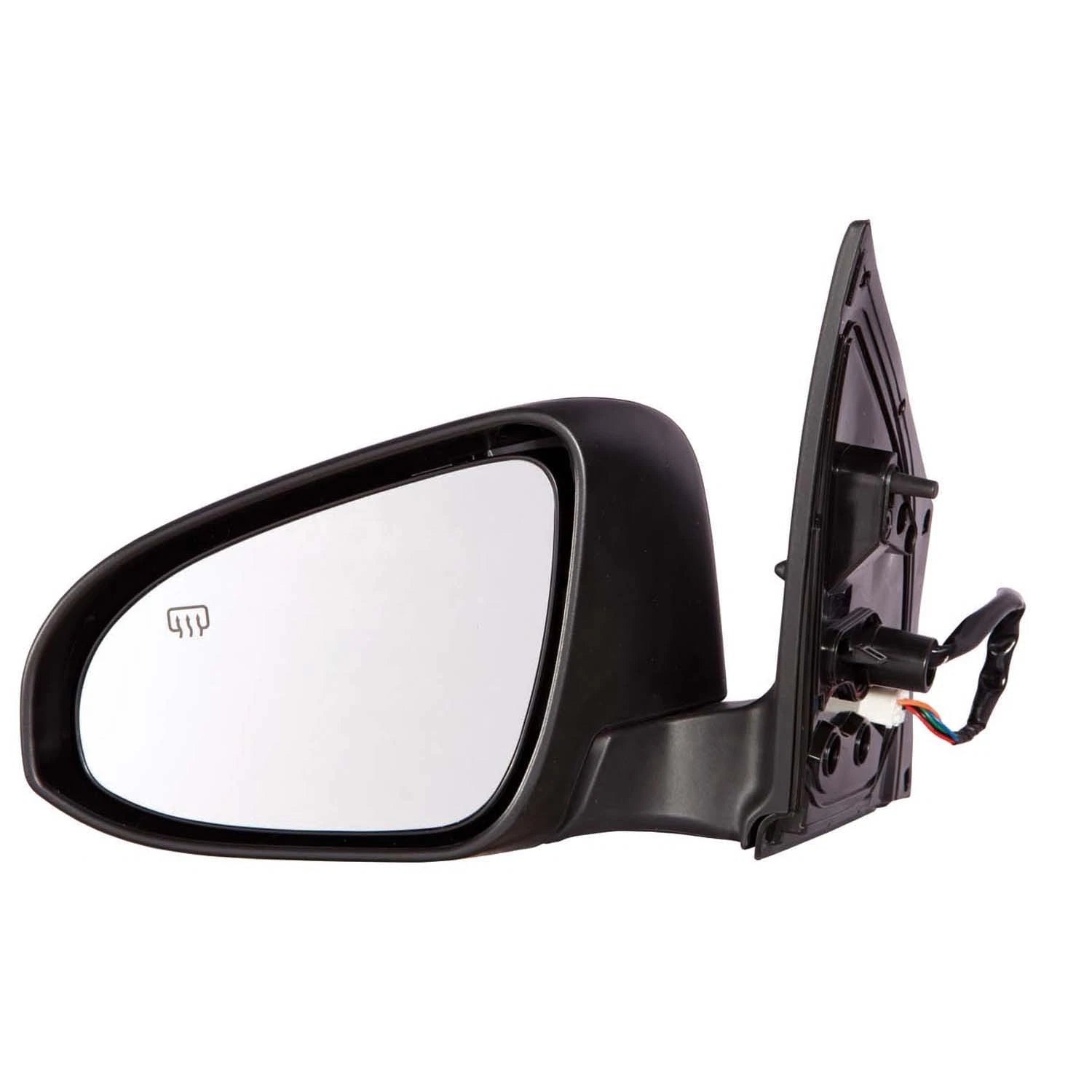 Replacement Ready to Paint Driver Power Door Mirror w/Turn Signal w/Heated Glass