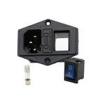 IEC320 C14 Power Socket with Fuse Holder for Panel Mounting (250V 10A)