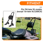 Detachable Sissy Bar Backrest Pad for Harley Sportster 1200 883 (2004–2022)
