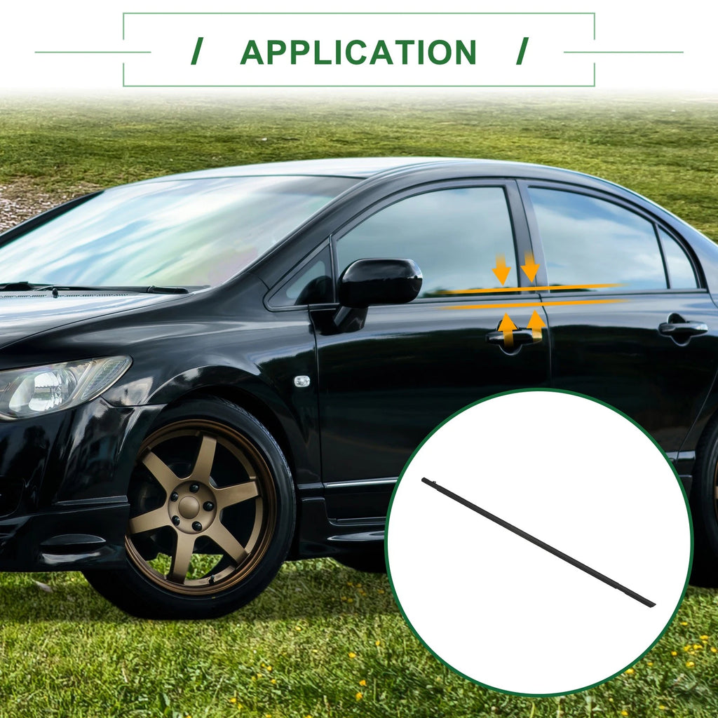 1pc Front Left Weatherstrip Window Seal No. 72450SNAA01 for Honda Civic (2006–2011)