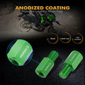 2x Motorcycle Mirror Extension Riser Brackets M10x1.25 for Kawasaki KLR650 (2008–2024)