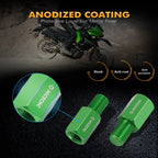 2x Motorcycle Mirror Extension Riser Brackets M10x1.25 for Kawasaki KLR650 (2008–2024)