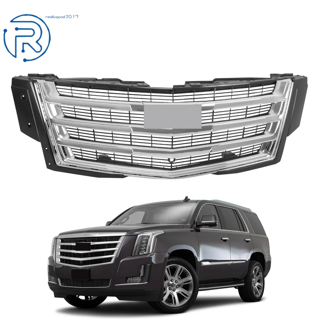 Chrome Front Upper Mesh Grille for Cadillac Escalade Sport (2015–2020)