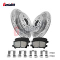 Drilled Brake Rotors & Ceramic Pads Rear Kit for Honda Pilot (2009–2015)