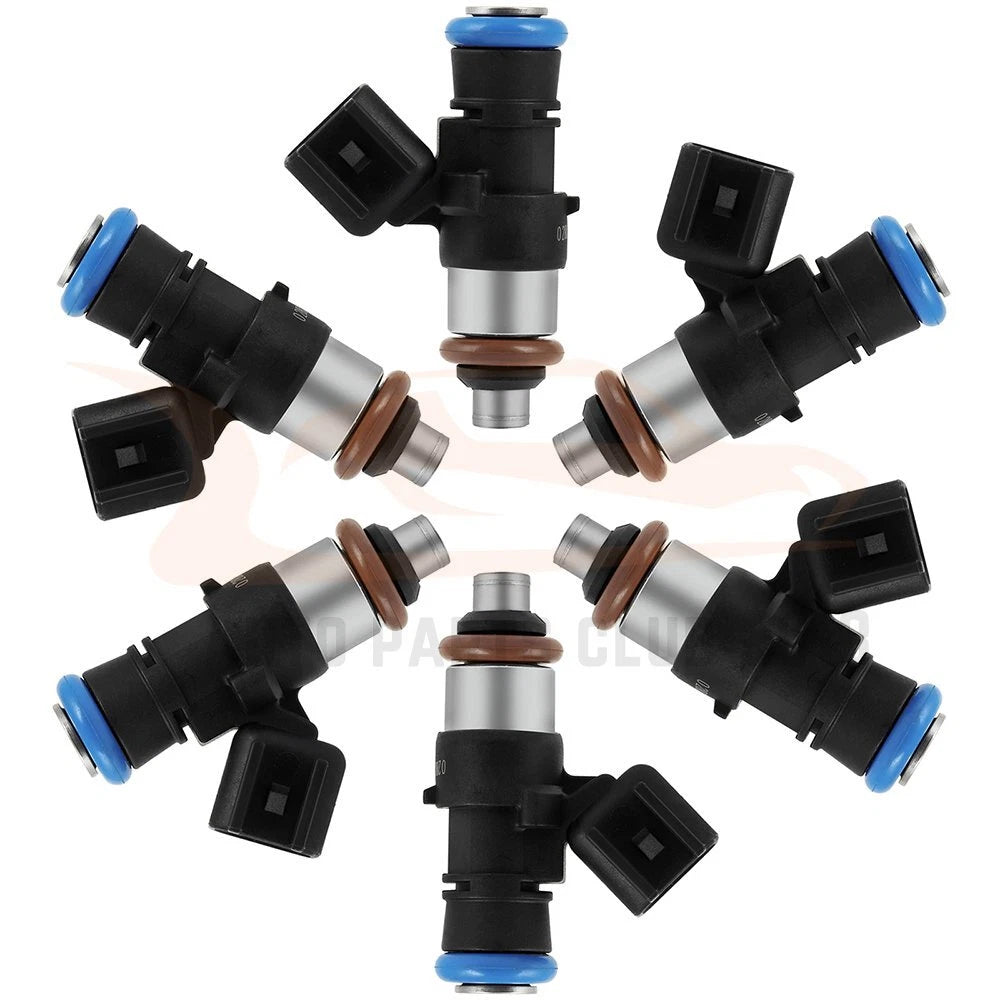 Set of 6 Fuel Injectors for Ford F-150, Explorer, Mustang