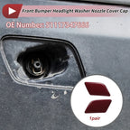 Front Left & Right Washer Nozzle Cover Caps for BMW X1 Wine Red