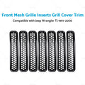 Front Mesh Grille Inserts for Jeep Wrangler TJ (1997–2006)