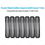 Front Mesh Grille Inserts for Jeep Wrangler TJ (1997–2006)