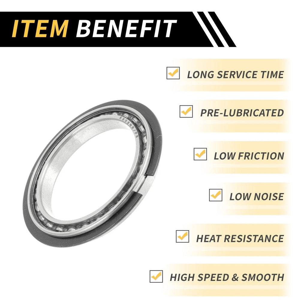 6808NR Deep Groove Ball Bearing for Scooter Skateboard (40x52x7mm)