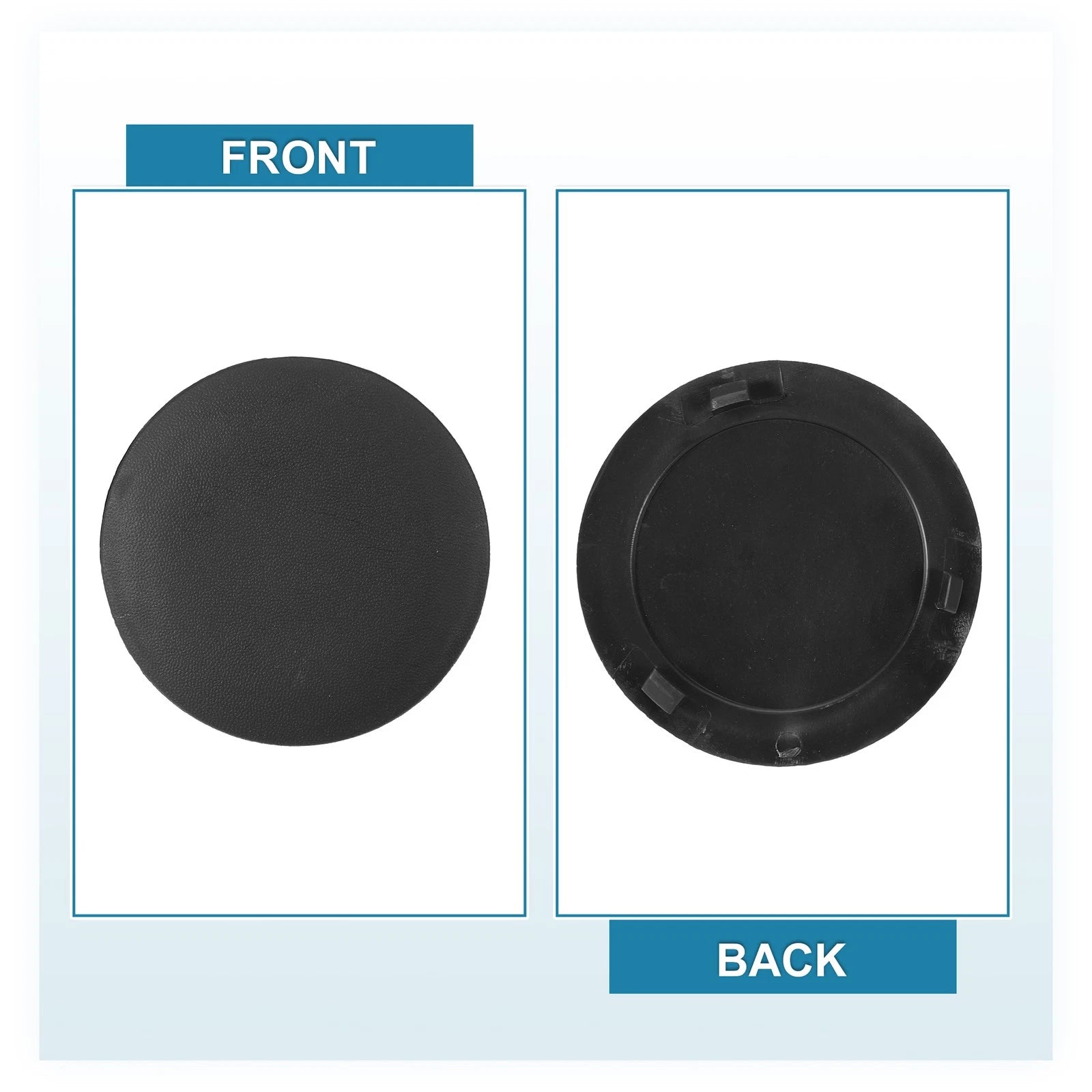 Tow Hook Cover for Dodge Ram 1500-3500 (2010–2023) 68495076AA, Black