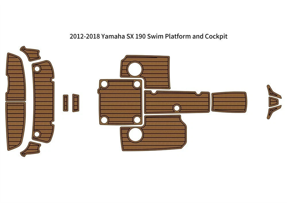 EVA Swim Platform Cockpit Flooring Mat for Yamaha SX 190 (2012–2018)