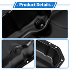 1 Pc Engine Oil Pan No.4884665AE for Chrysler 200 (2011–2014) Iron Black