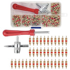 102PCS Valve Core Removal Kit for Universal Use (Includes 4-in-1 Tool)
