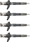 Set of 4 Fuel Injectors 23670-0L070 095000-8740 for Toyota Hiace Hilux (2005–2015)