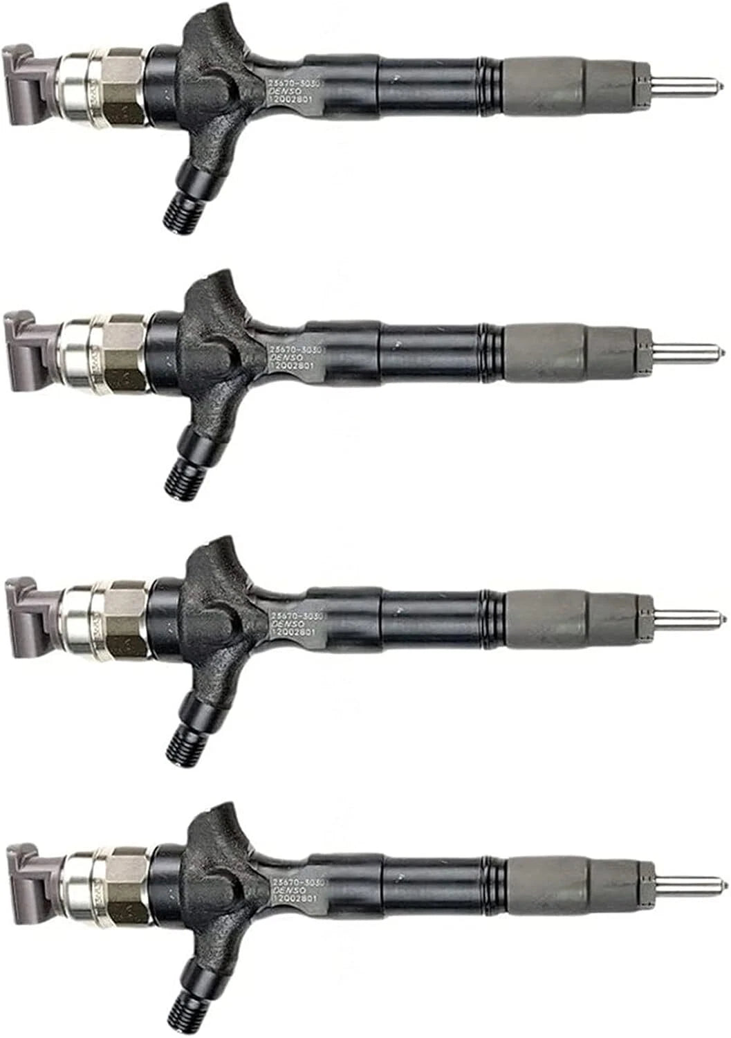 Set of 4 Fuel Injectors 23670-0L070 095000-8740 for Toyota Hiace Hilux (2005–2015)