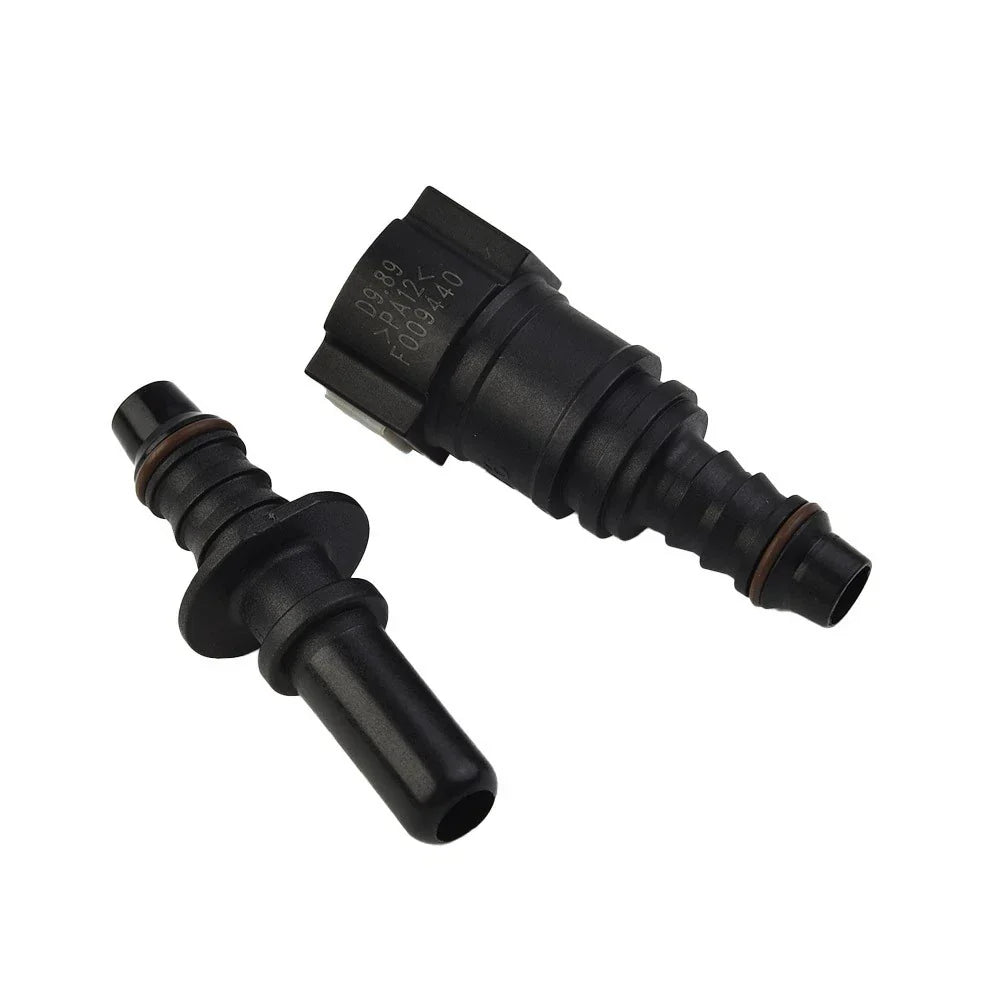 Fuel Line Hose Connector Black Nylon Pipe Connector Quick Release for Vehicle