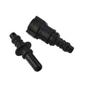Fuel Line Hose Connector Black Nylon Pipe Connector Quick Release for Vehicle