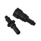 Fuel Line Hose Connector Black Nylon Pipe Connector Quick Release for Vehicle