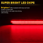 Smoked Red LED Rear Side Marker Lights for Ford Mustang (1999–2004)