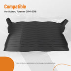 Cargo Floor Liner Trunk Mat for Subaru Forester (2014–2018) TPE Black