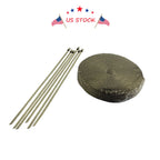 6 Ties Kit 1" x 50ft Titanium Exhaust Heat Wrap Tape for Automotive Use