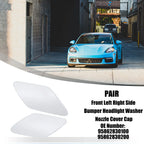 Front Left Right Washer Nozzle Covers for Porsche Cayenne 2011-2014 White