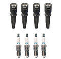 Set of 4 Ignition Coils & 4 Iridium TT Spark Plugs for 2.0 2.3 L4