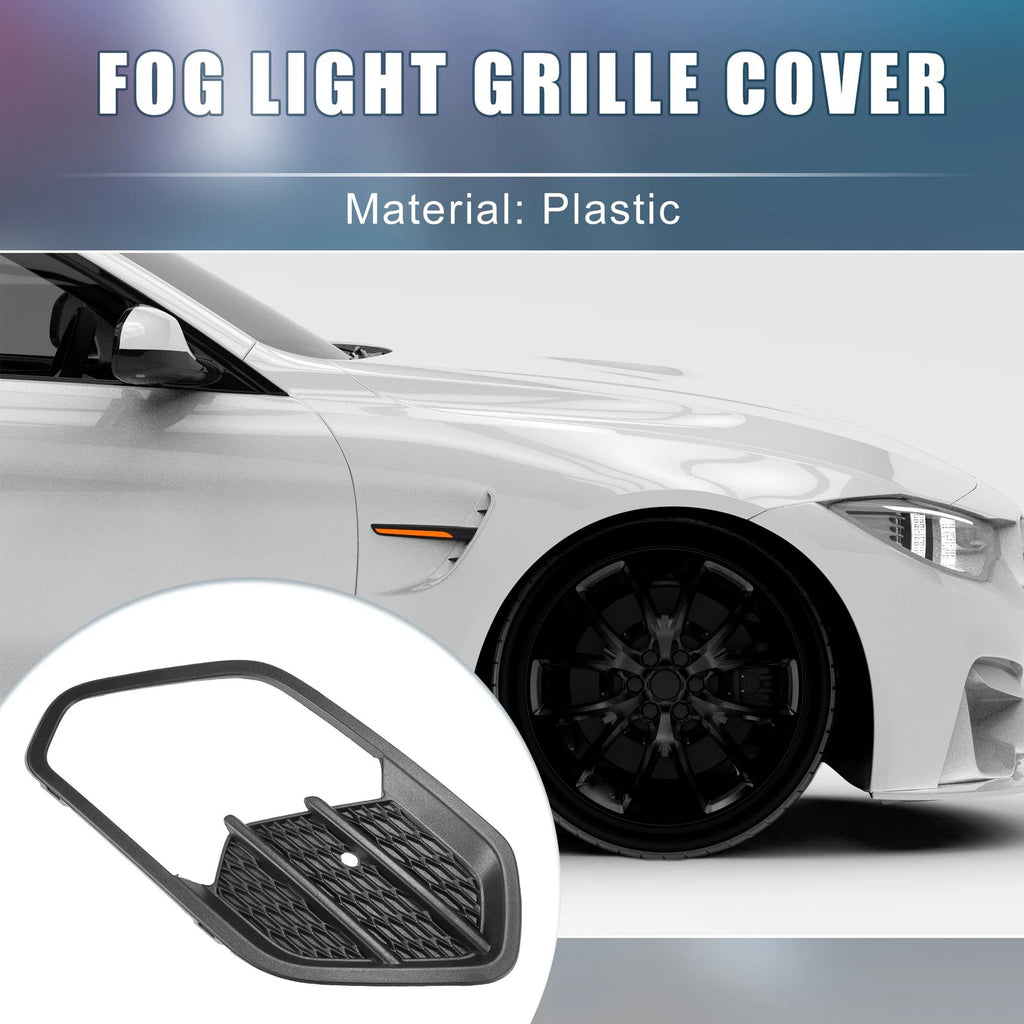 Front Right Fog Light Grille Cover Trim for Ford Escape Kuga (2017–2019) Black