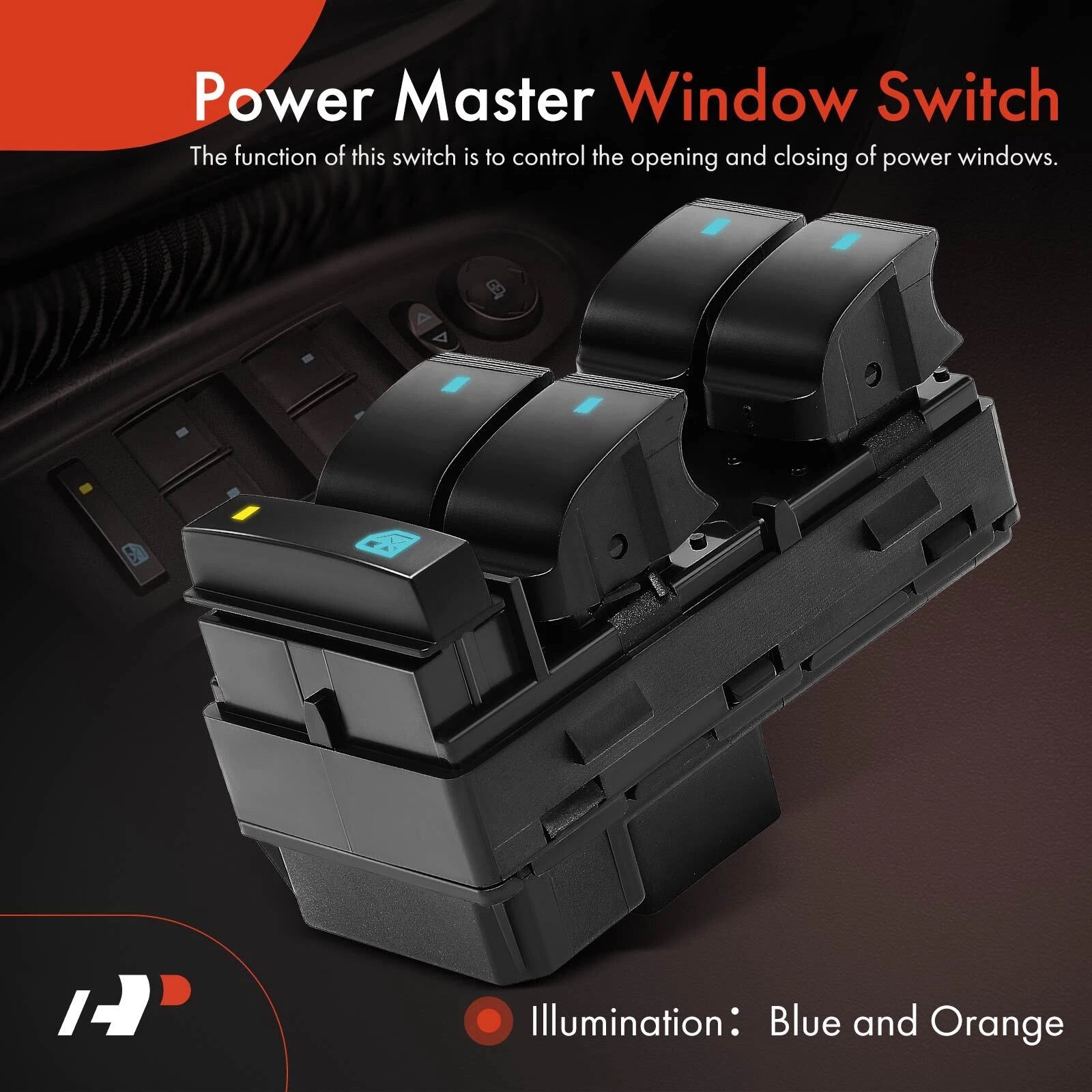 Left Power Window Switch for Chevy Silverado 1500 (2007-2013)